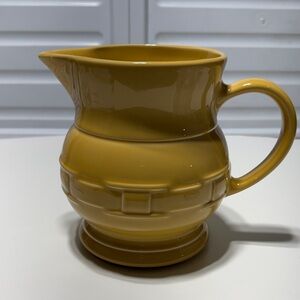 Longaberger Butternut Woven Traditions Pottery Lg Milk Pitcher